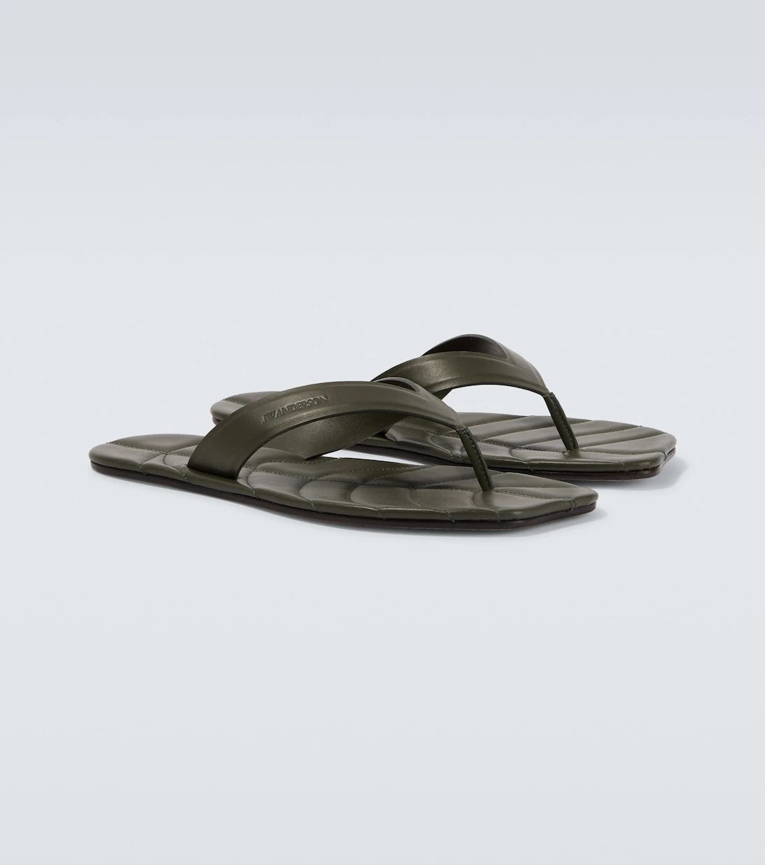 JW Anderson - Leaf leather thong sandals
