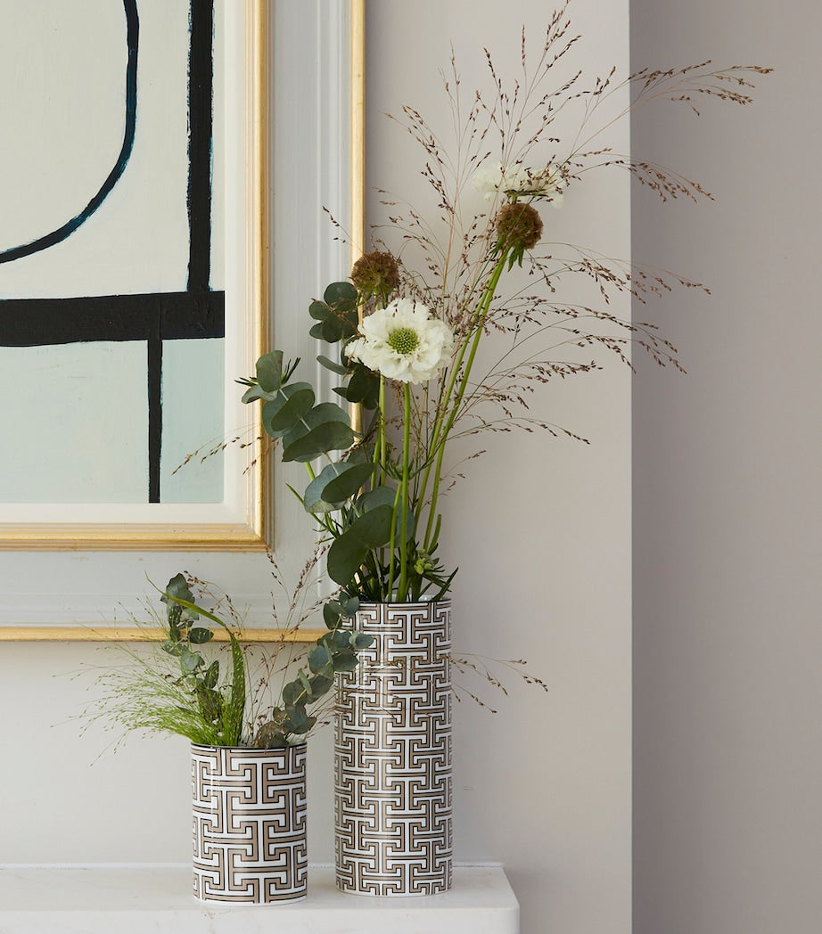 O.W.London Tall Bone China Maze Vase (22.5cm)
