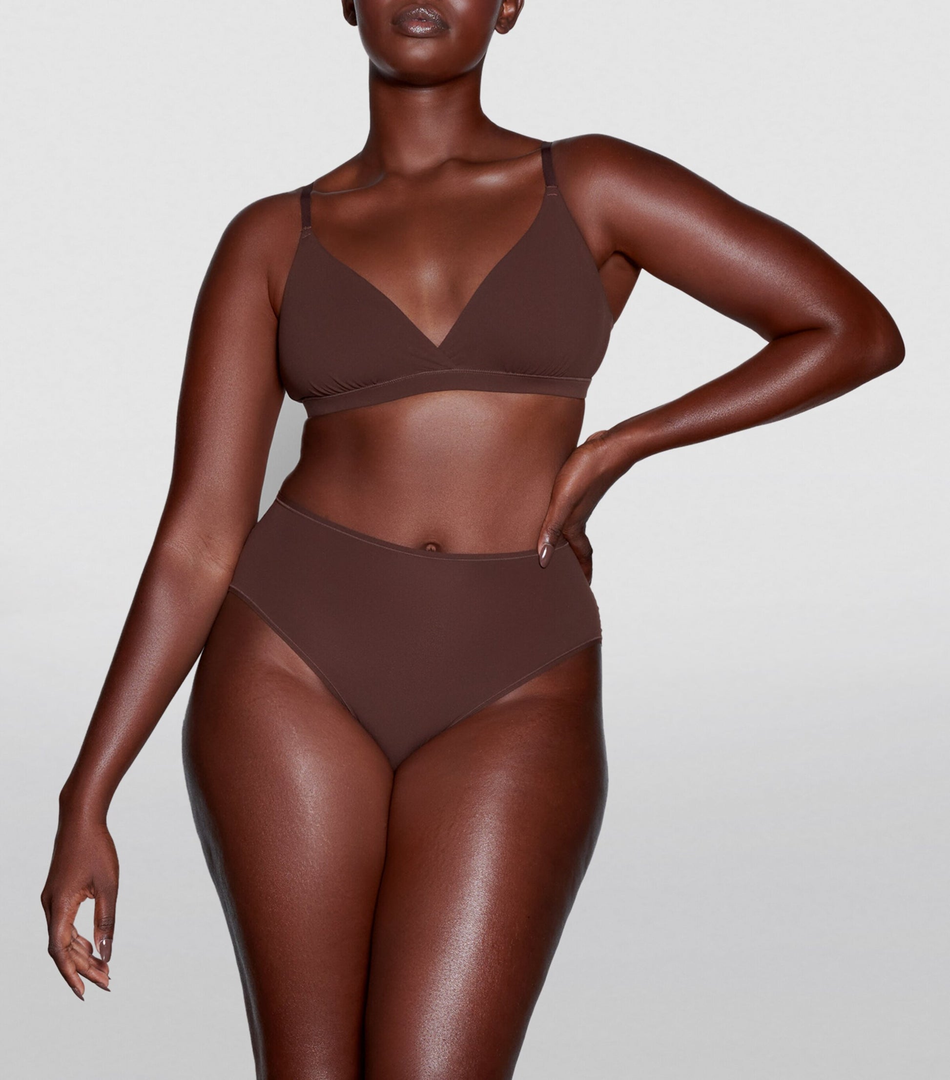 Skims Brown Fits Everybody Triangle Bralette