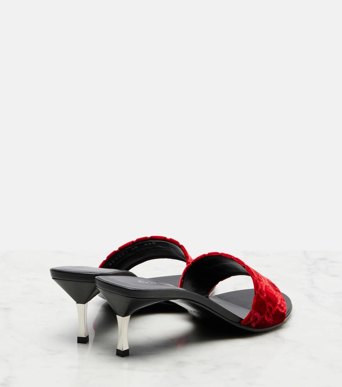 Gucci - GG velvet mules
