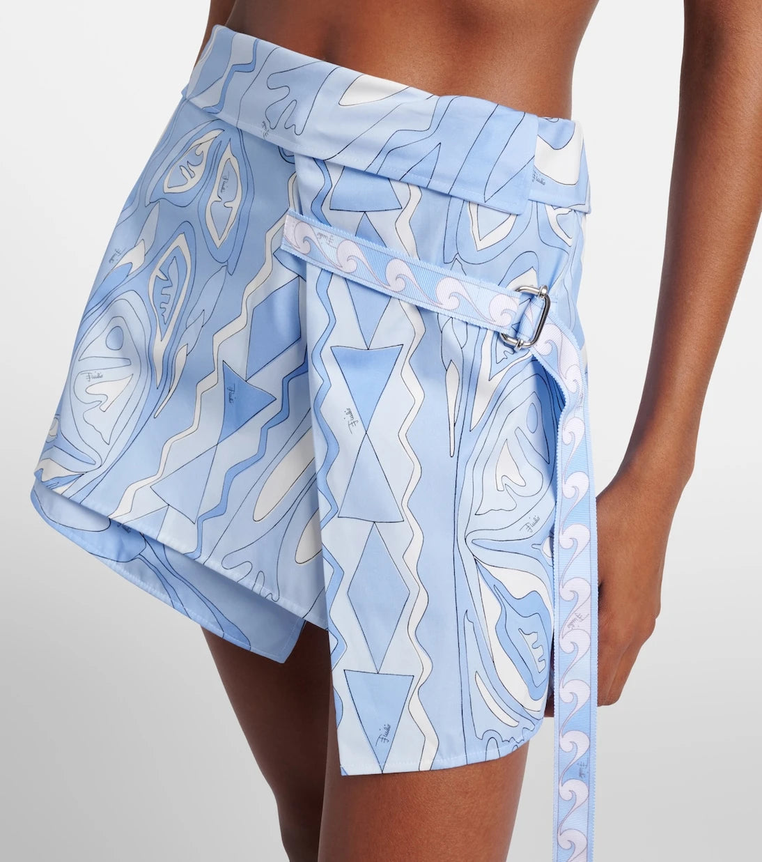 Pucci - Angoli cotton wrap skirt