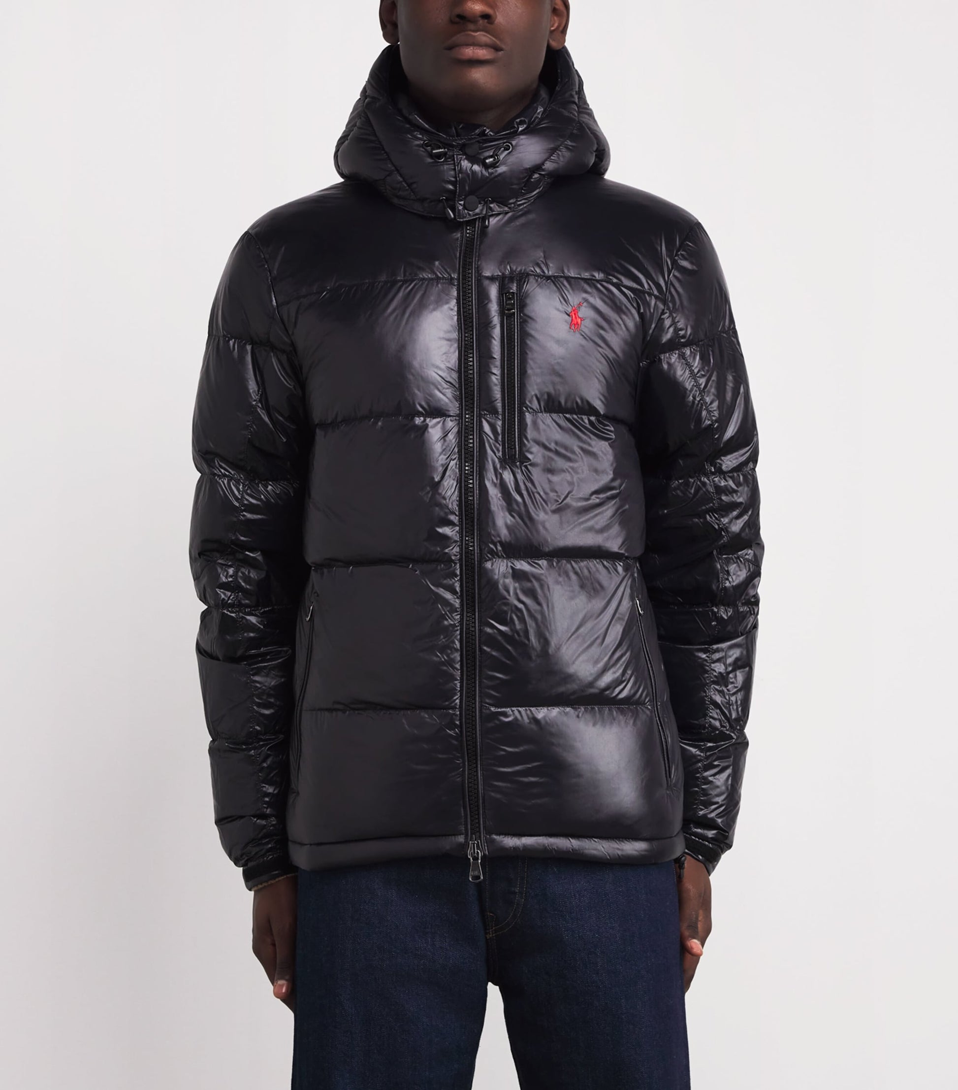 Polo Ralph Lauren Black Water-Resistant Down Gorham Puffer Jacket