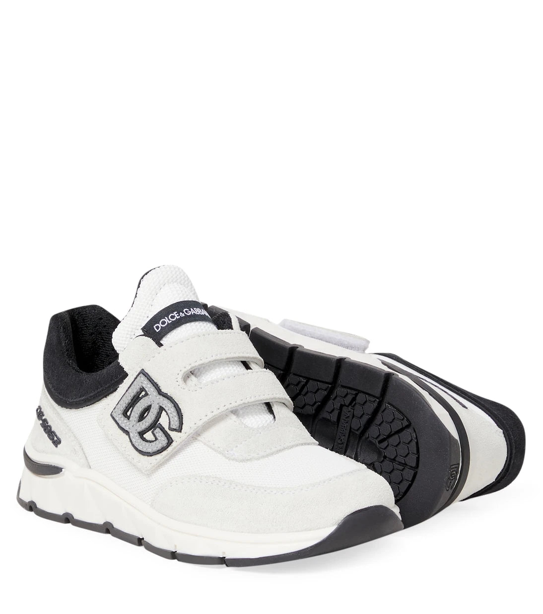 Dolce&Gabbana Kids - DG suede-trimmed sneakers