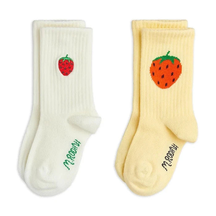 Mini Rodini чорапи за деца Strawberry 2 броя
