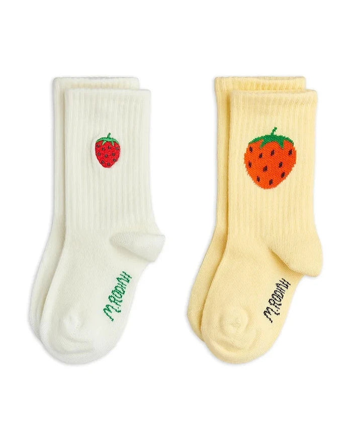 Mini Rodini чорапи за деца Strawberry 2 броя