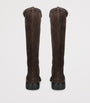 Tod's Brown Suede Knee-High Boots