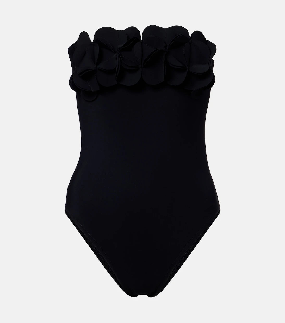 Karla Colletto - Tess floral-appliqué swimsuit