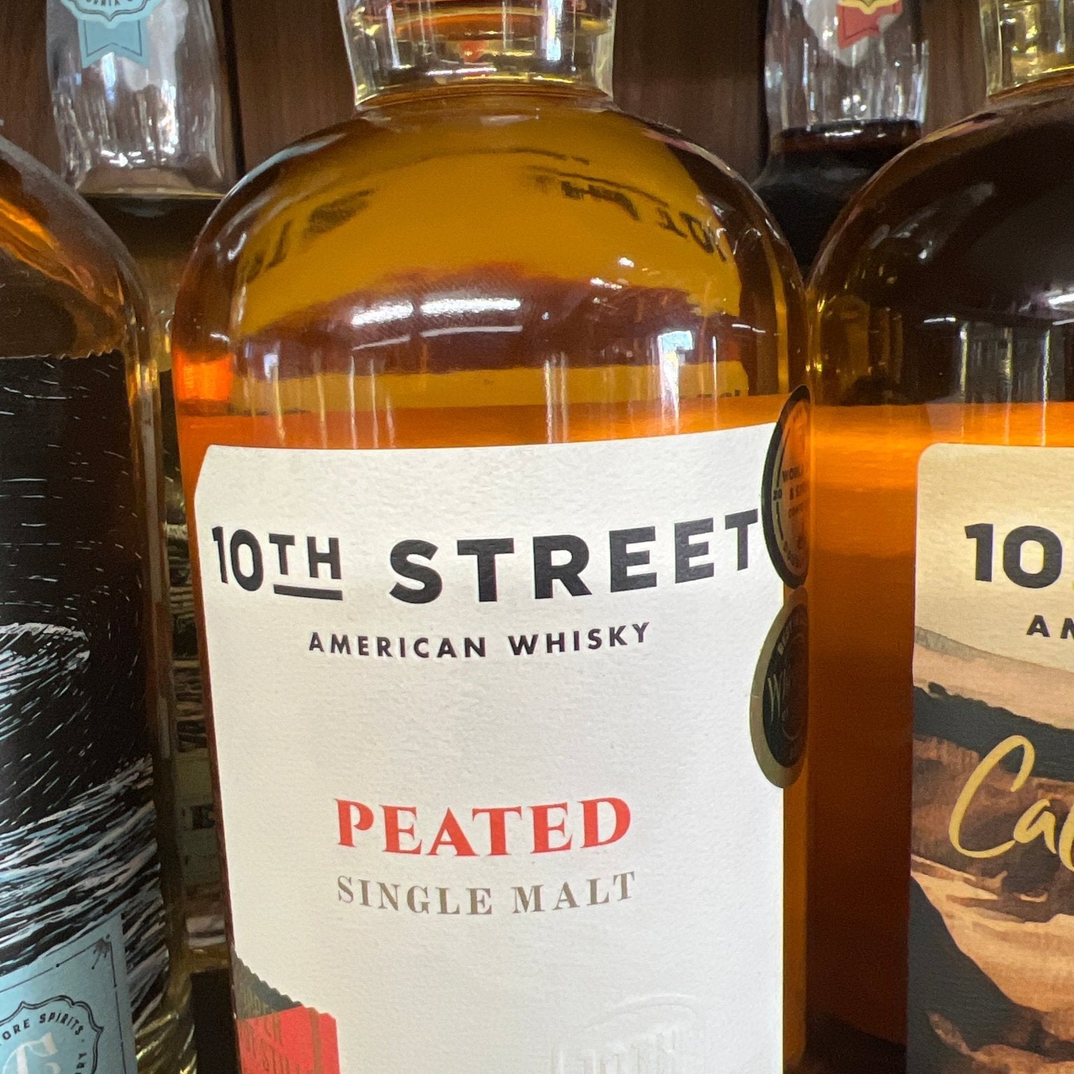 10th Street American Whisky Peated Single Malt (750mL)