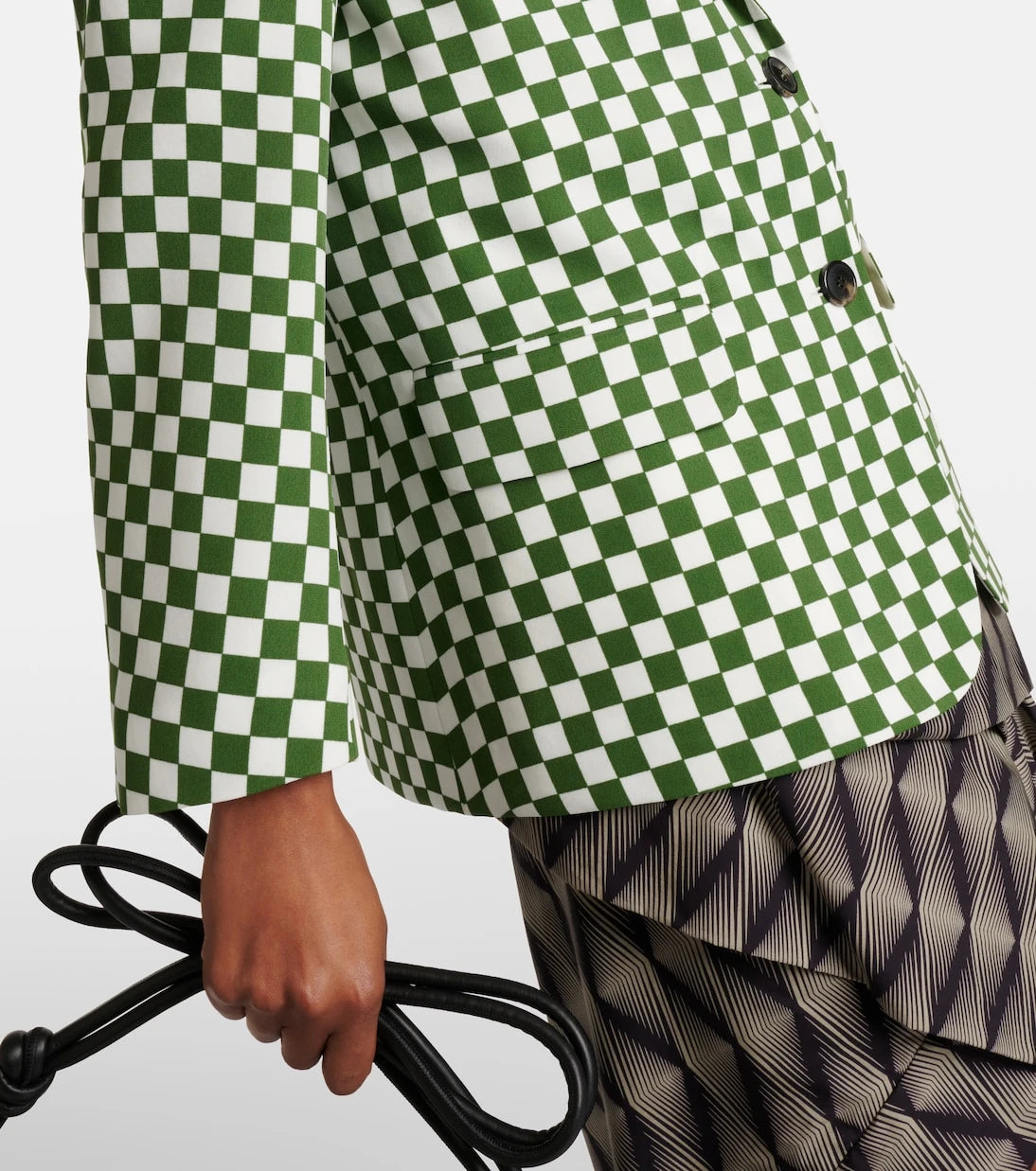 Dries Van Noten - Checked single-breasted blazer