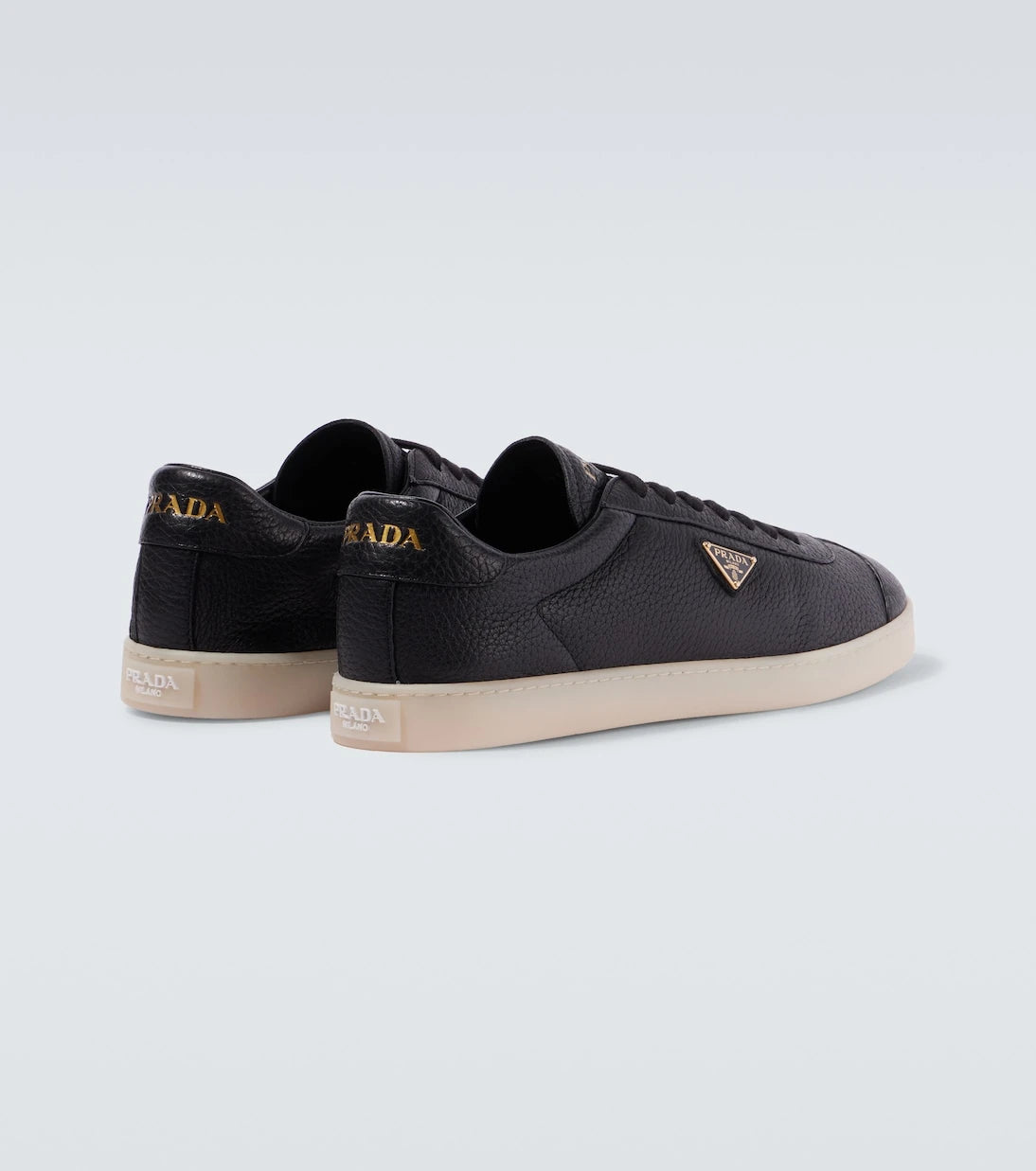 Prada - Lane leather sneakers