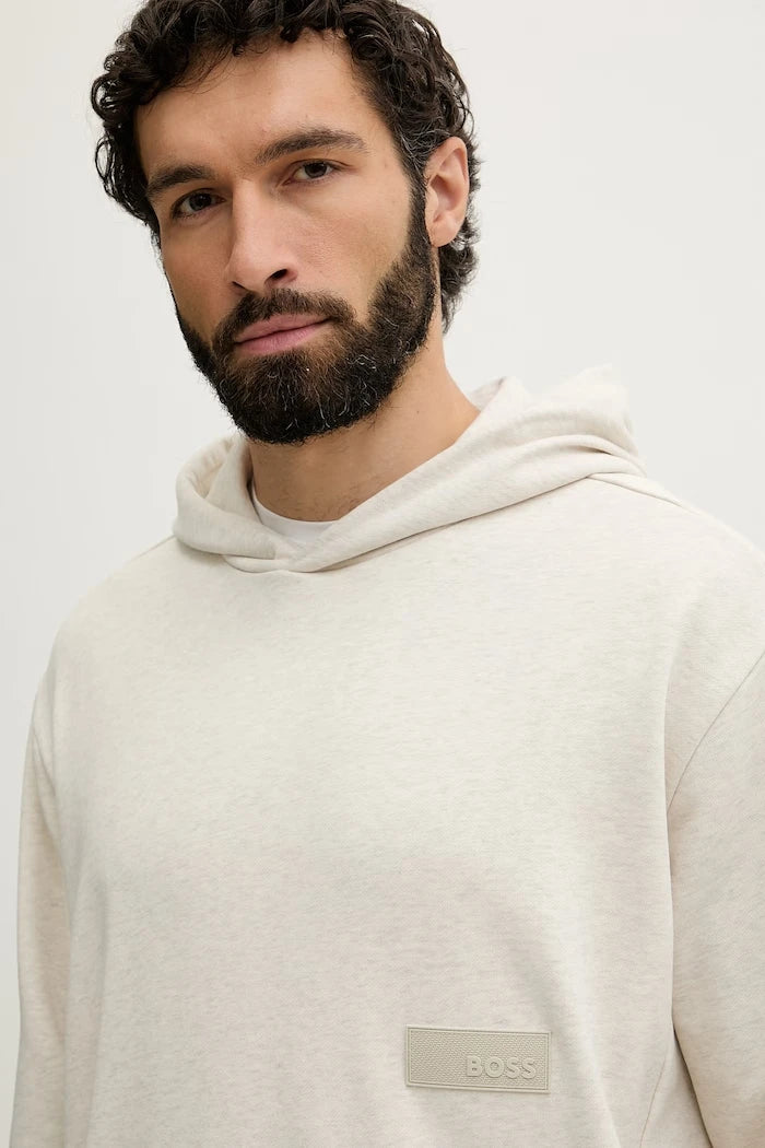 BOSS Green erkek pamuklu kapüşonlu sweatshirt SW_Hoodie