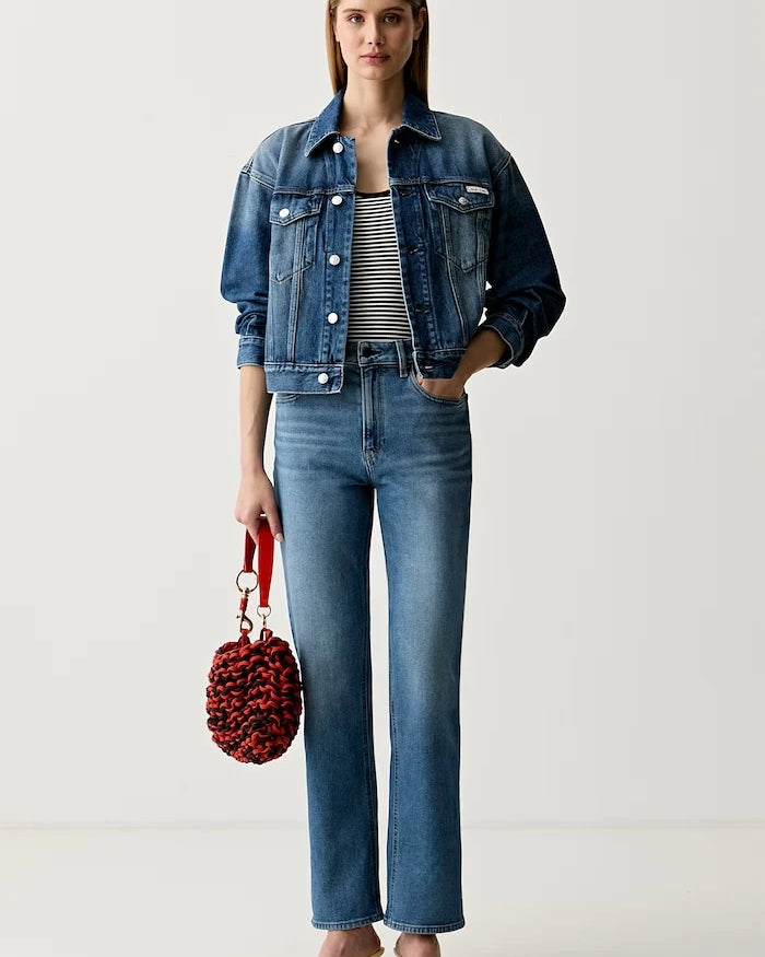 Calvin Klein Jeans pamuklu kadın denim ceket