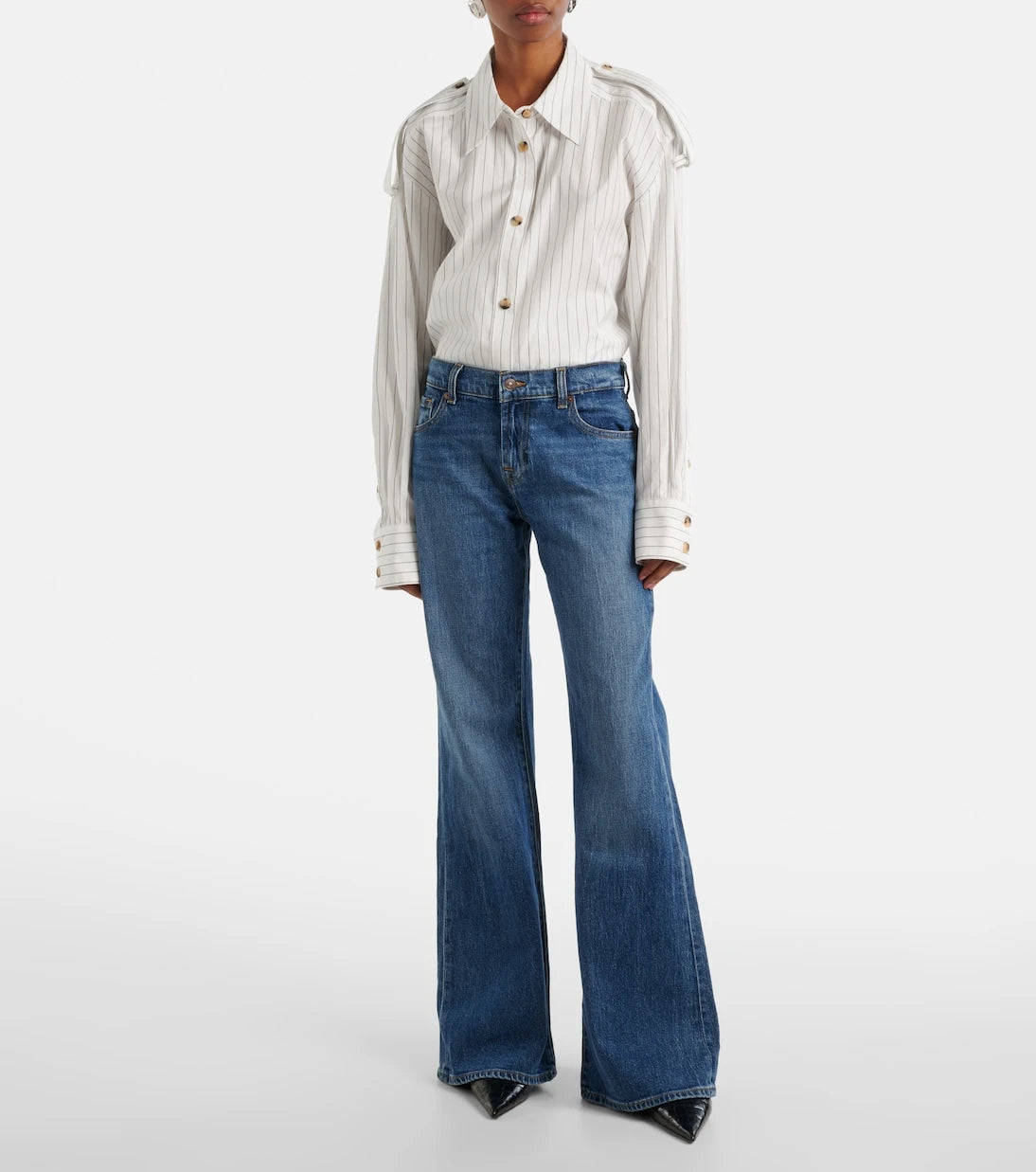 7 For All Mankind - Mankind high-rise flared jeans