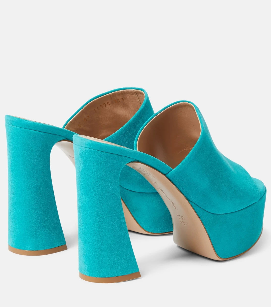 Gianvito Rossi - Holly suede platform mules