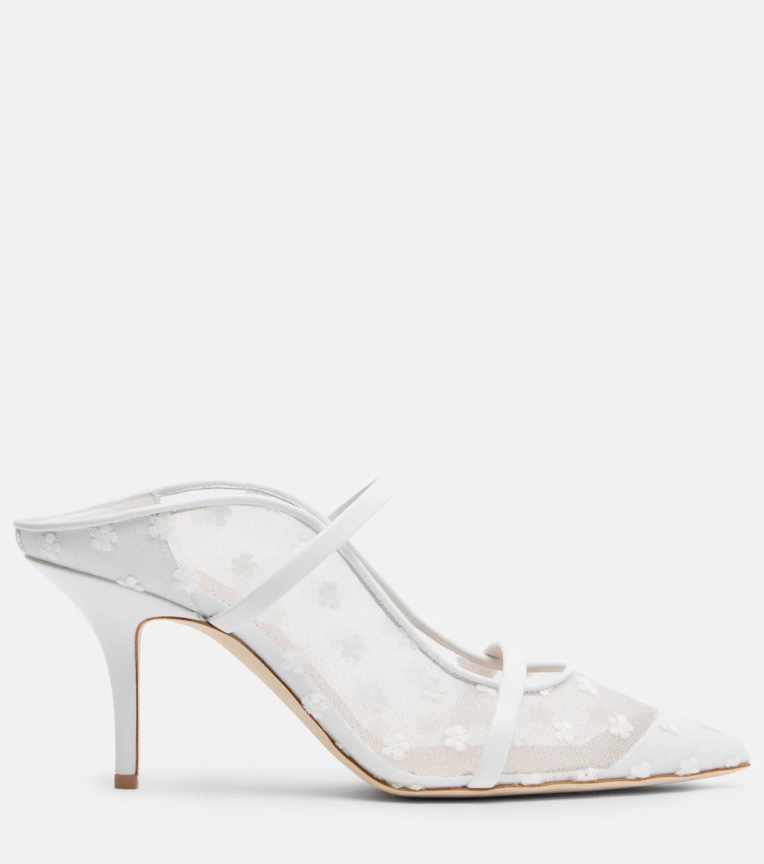 Malone Souliers - Maureen 70 leather and mesh mules