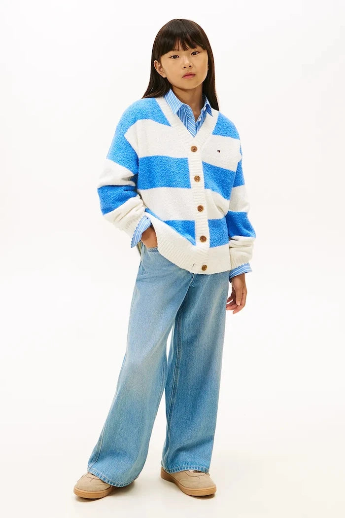 Tommy Hilfiger MABEL WIDE Çocuk Kot Pantolon