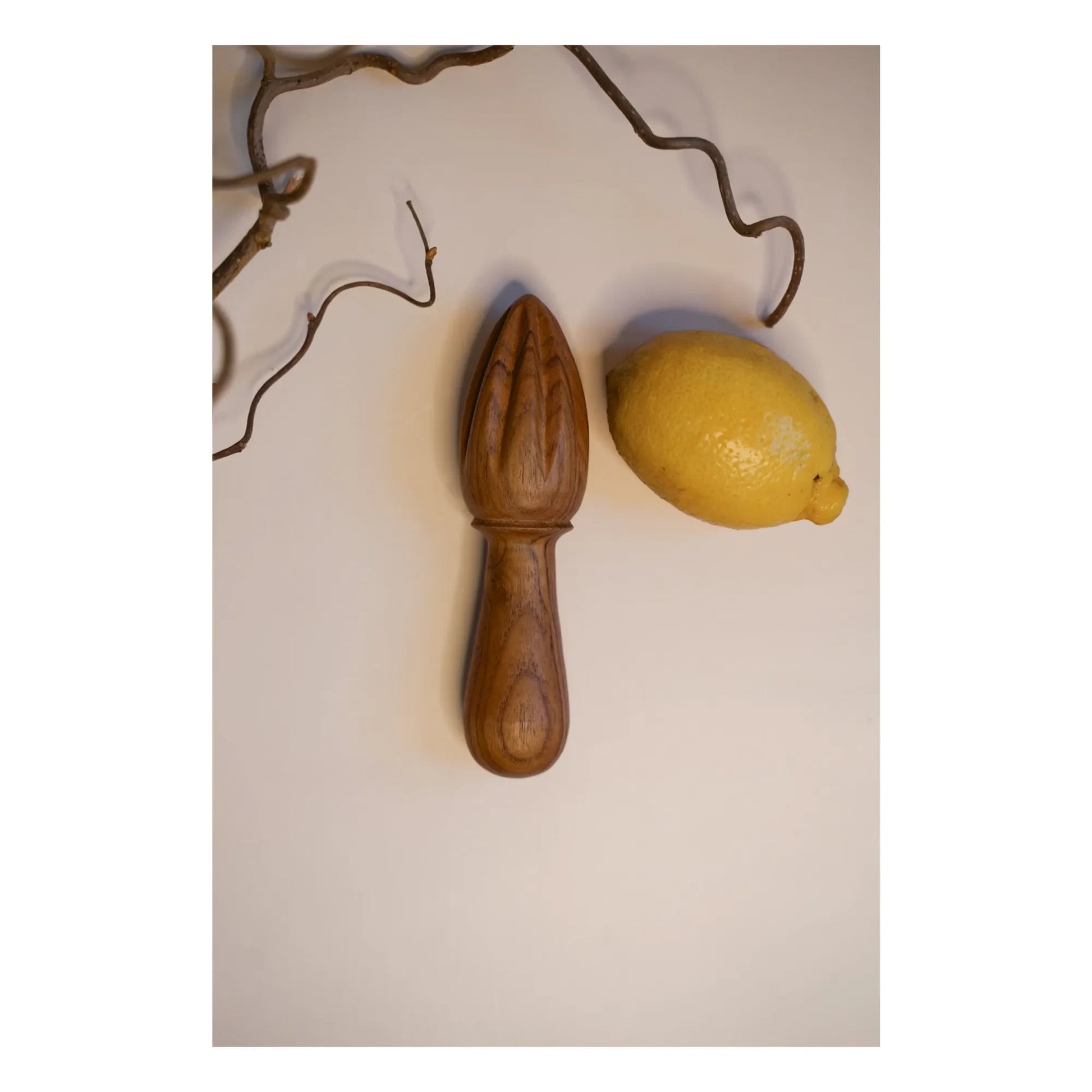 Woodmata - Teak citrus press | Teak