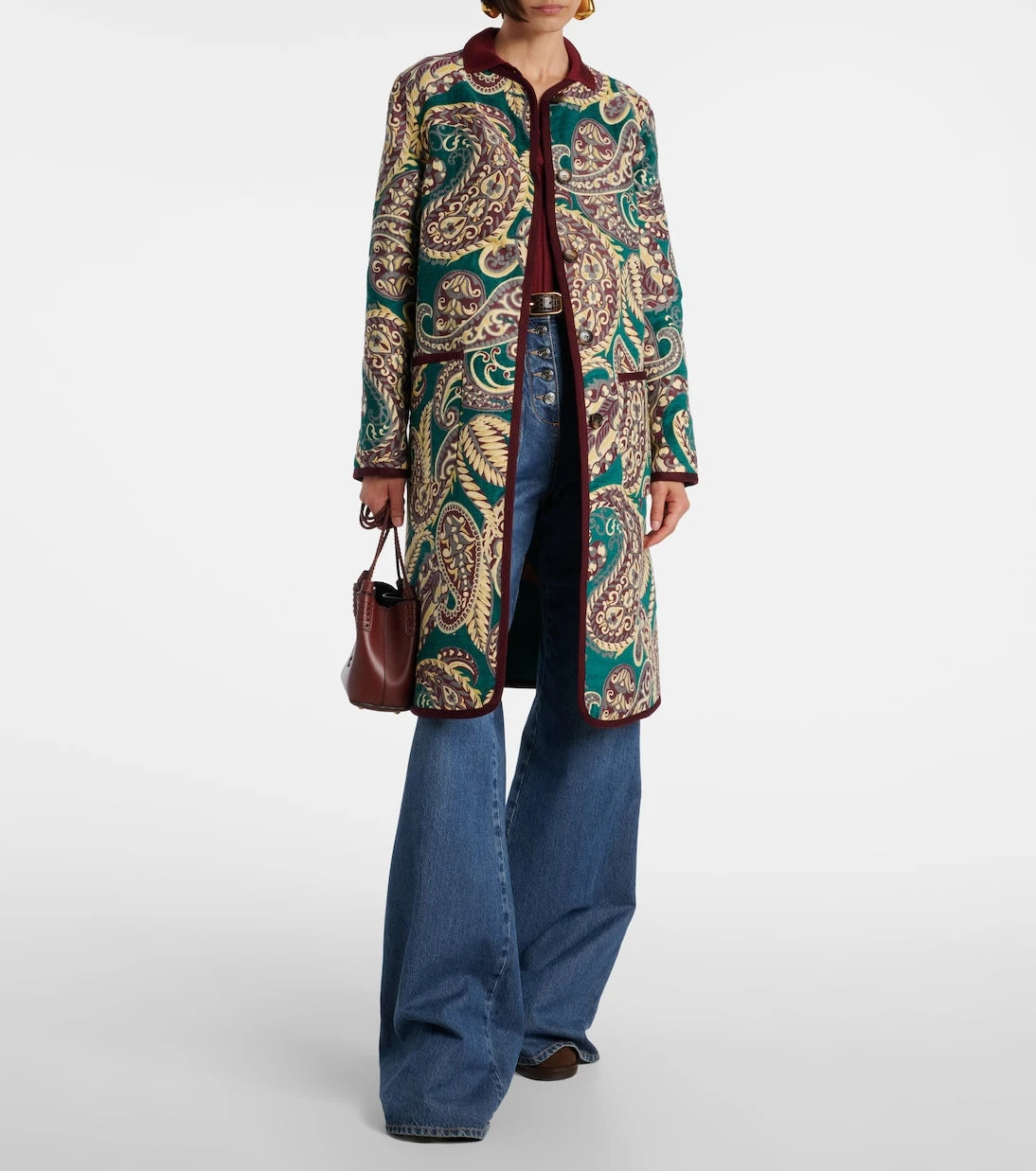 Etro - Reversible jacquard coat