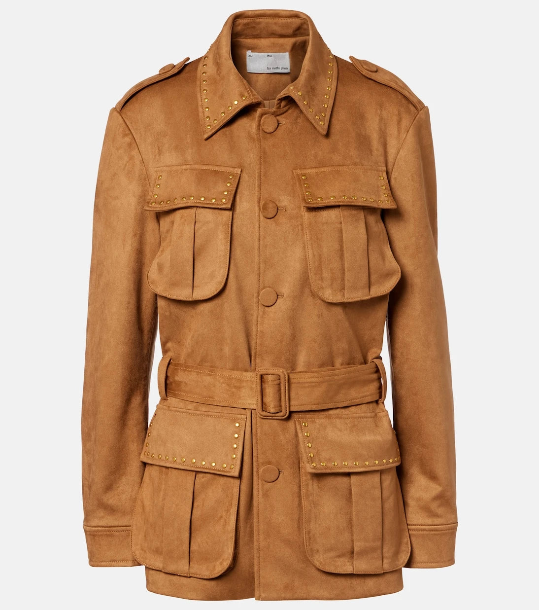 Xu Zhi - Studded belted field jacket