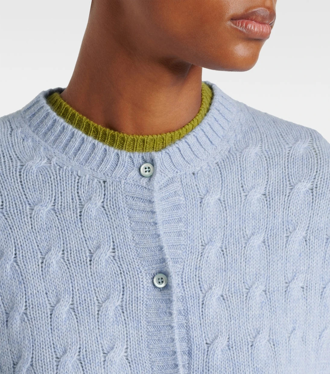 Prada - Re-Cashmere cable-knit cardigan