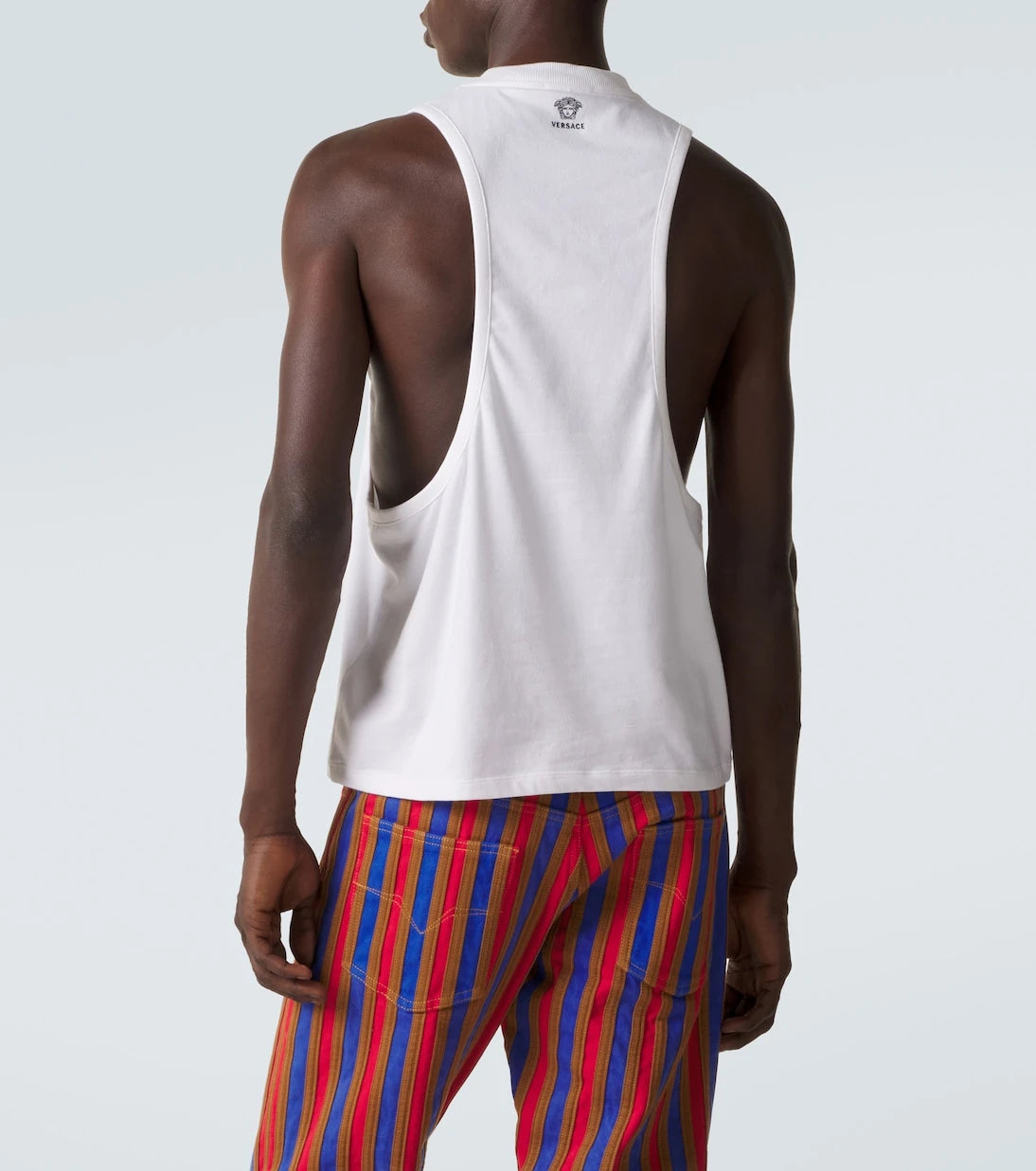 Versace - Cotton-blend jersey tank top