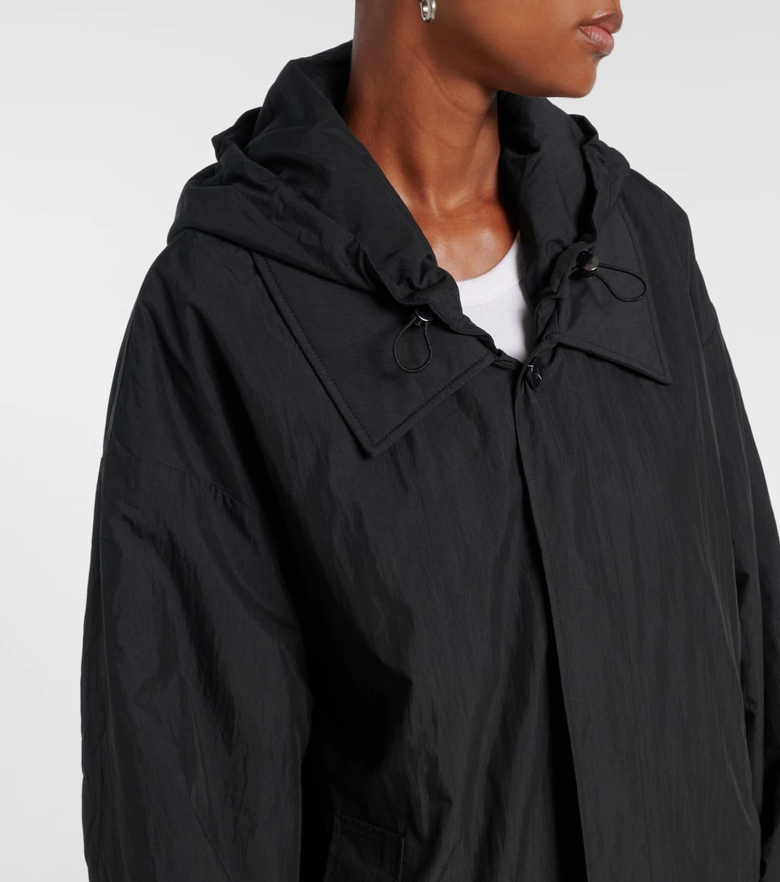 Aya Muse - Hooded cotton-blend coat