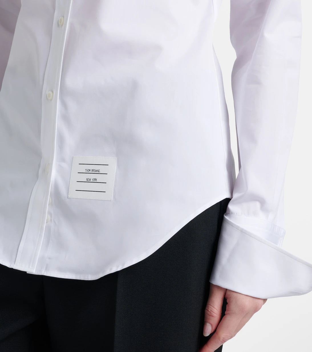 Thom Browne - Logo cotton shirt
