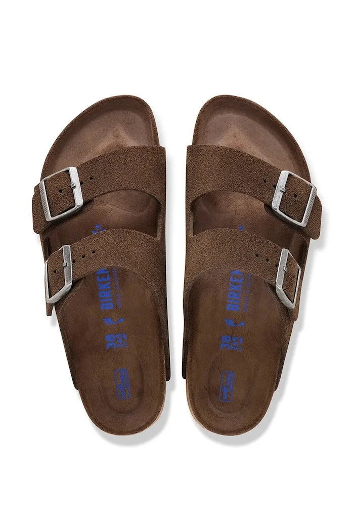 Birkenstock чехли от велур Arizona SFB LEVE