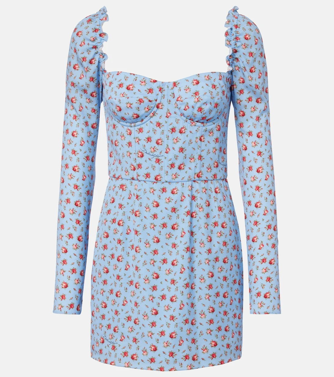 Dolce&Gabbana - Floral silk-blend minidress