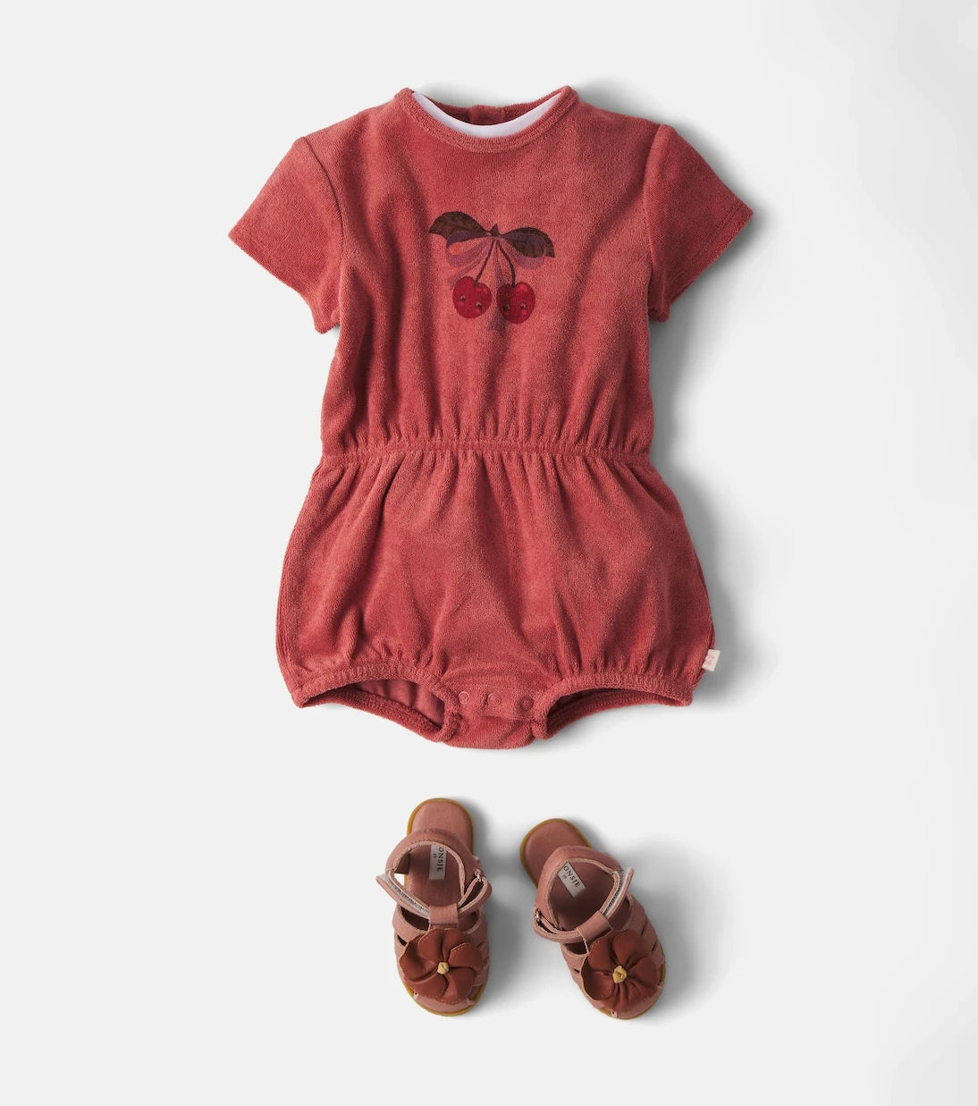Konges Sløjd - Baby Itty printed cotton terry playsuit