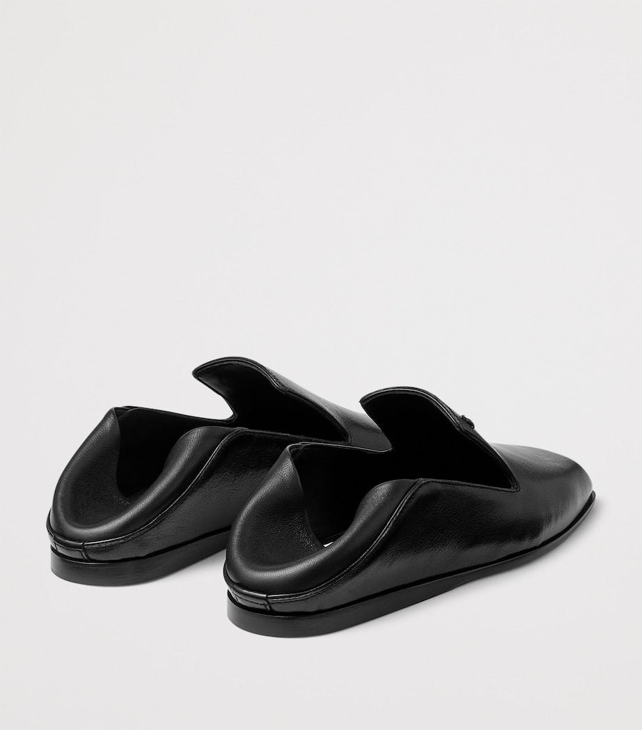 Eliot Calfskin Slippers BLACK