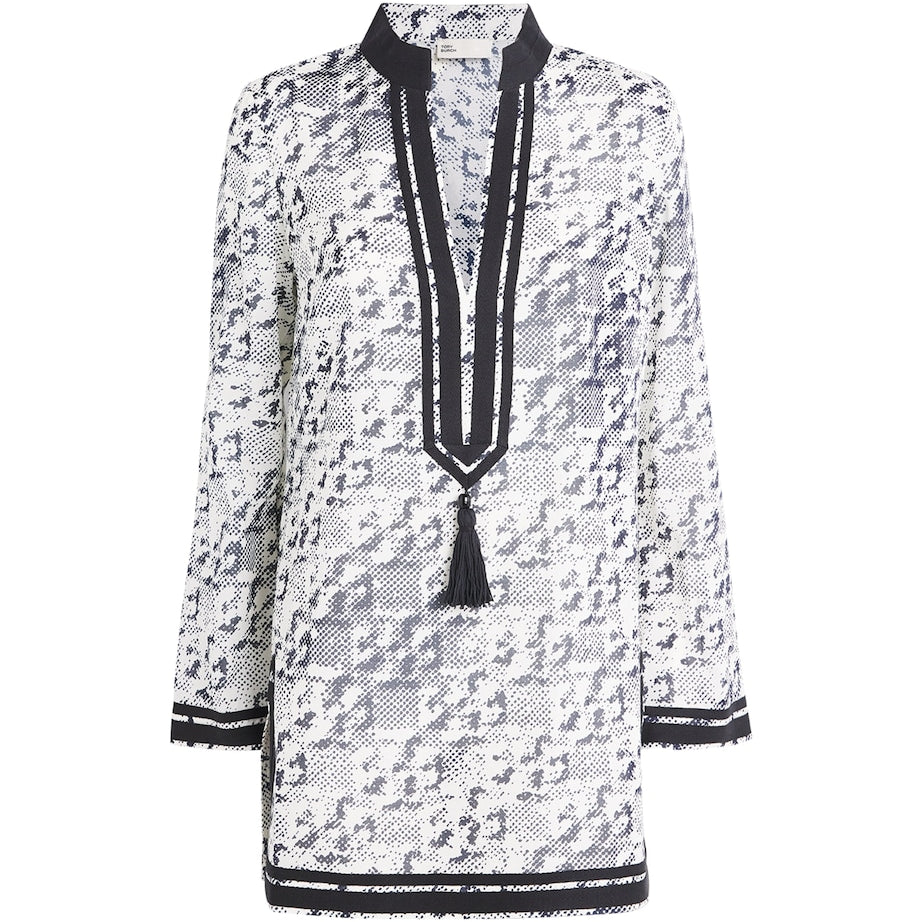 Multi Silk-Cotton Printed Kaftan