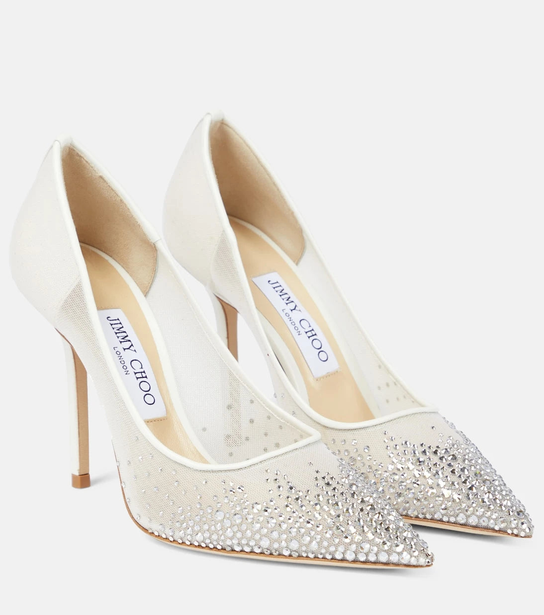 Jimmy Choo - Love 100 crystal-embellished pumps