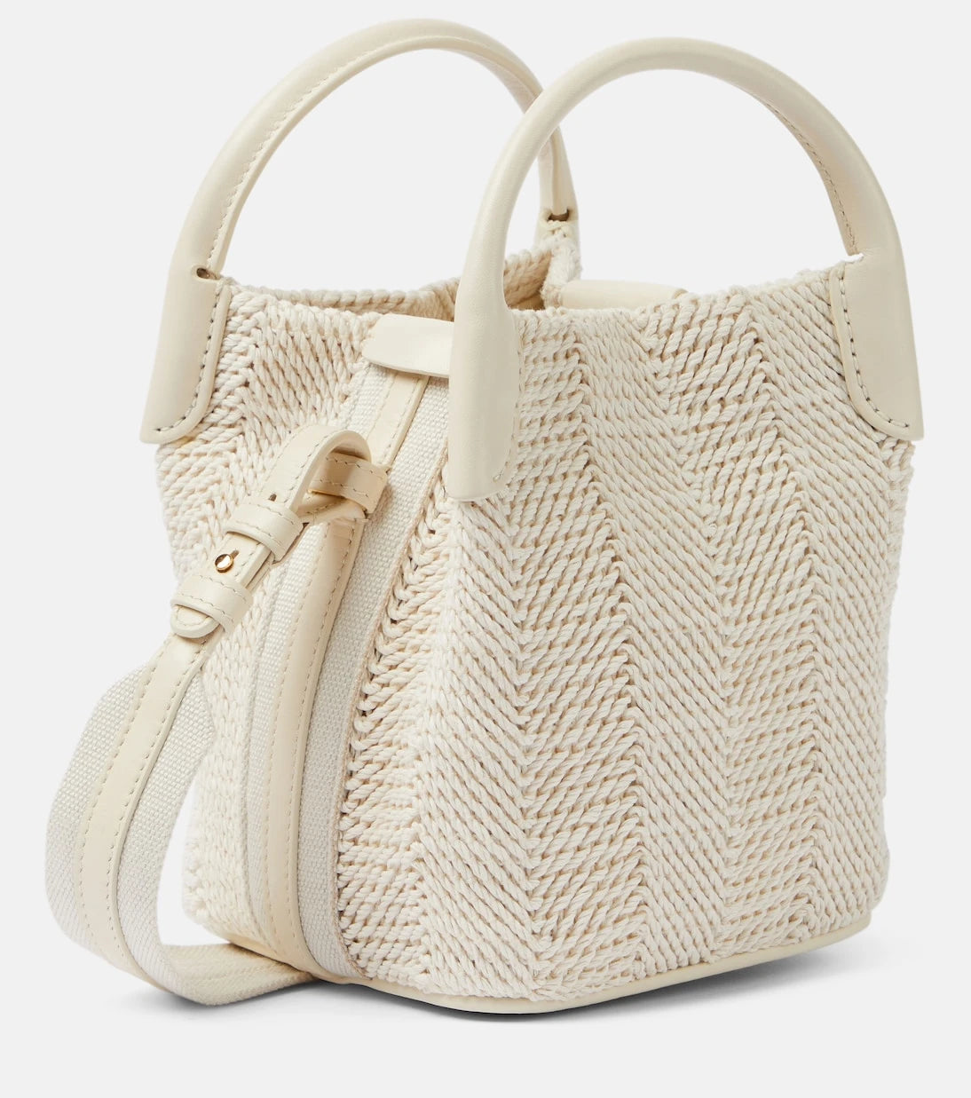 Loro Piana - Bale Micro leather-trimmed bucket bag