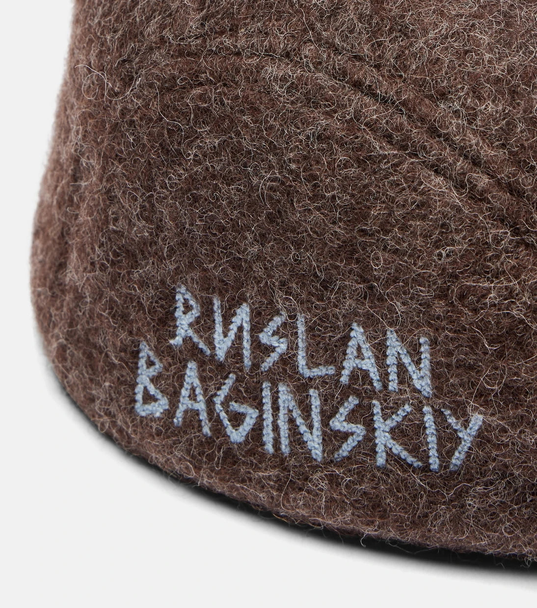 Ruslan Baginskiy - Logo wool-blend newsboy cap