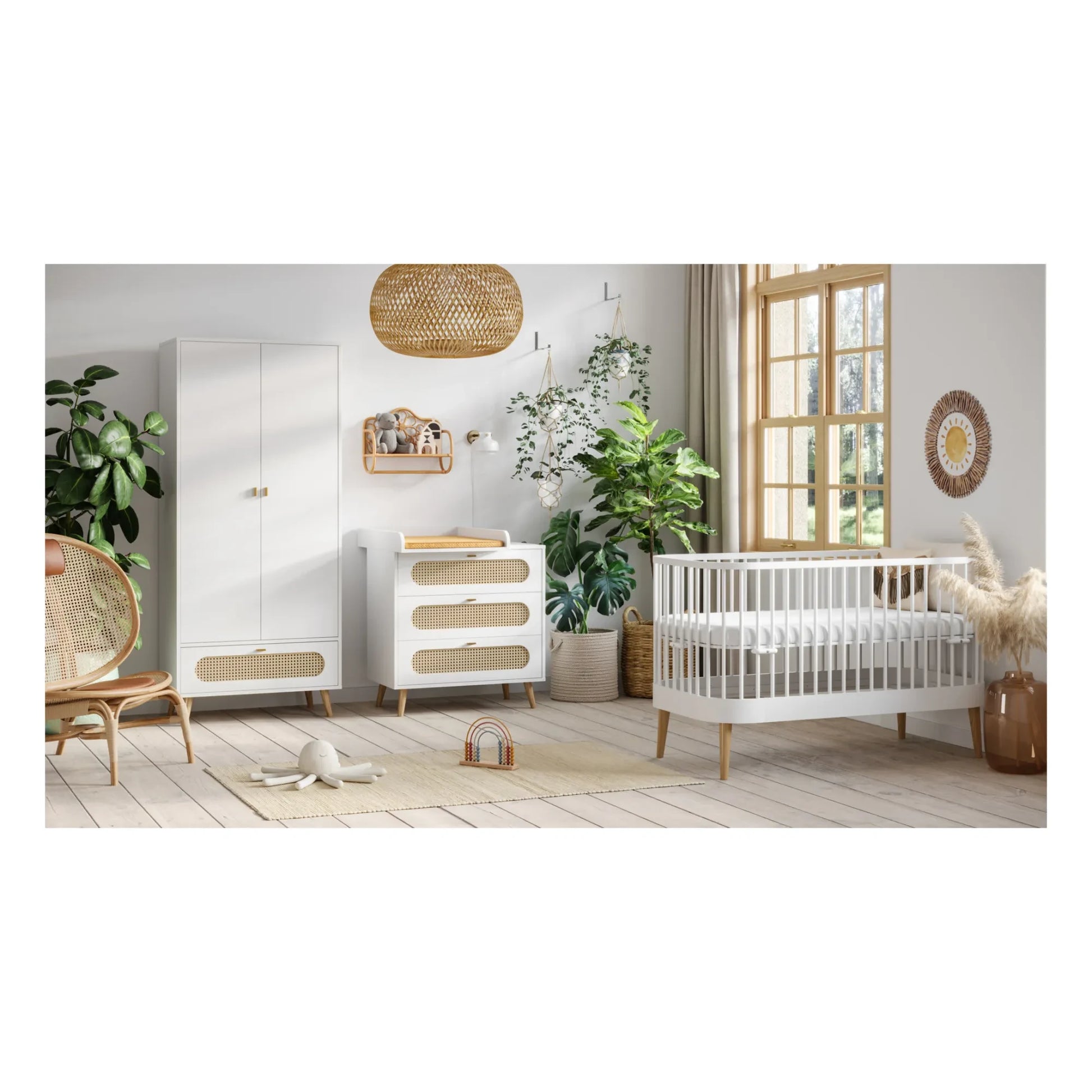 VOX - Paris Convertible Cot - 70 x 140 cm | White