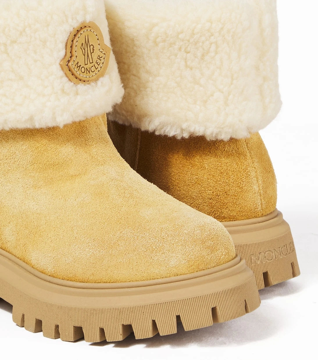 Moncler Enfant - Petit Aurea teddy-lined suede boots