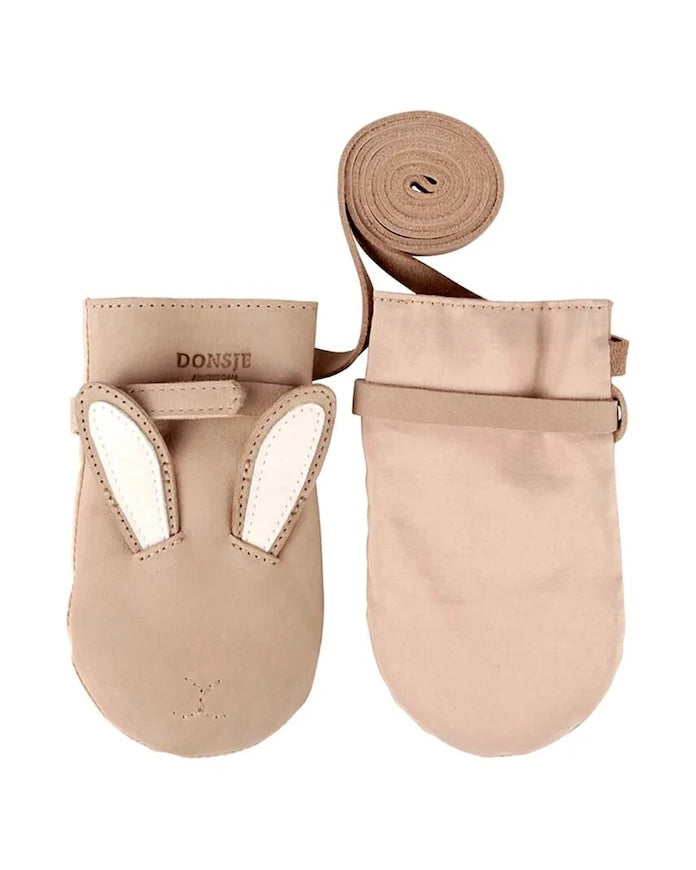 Donsje Kapi Classic Mittens Bunny Çocuk Deri Eldiven