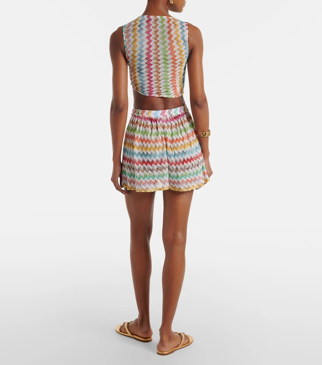 Missoni - Zigzag lamé shorts