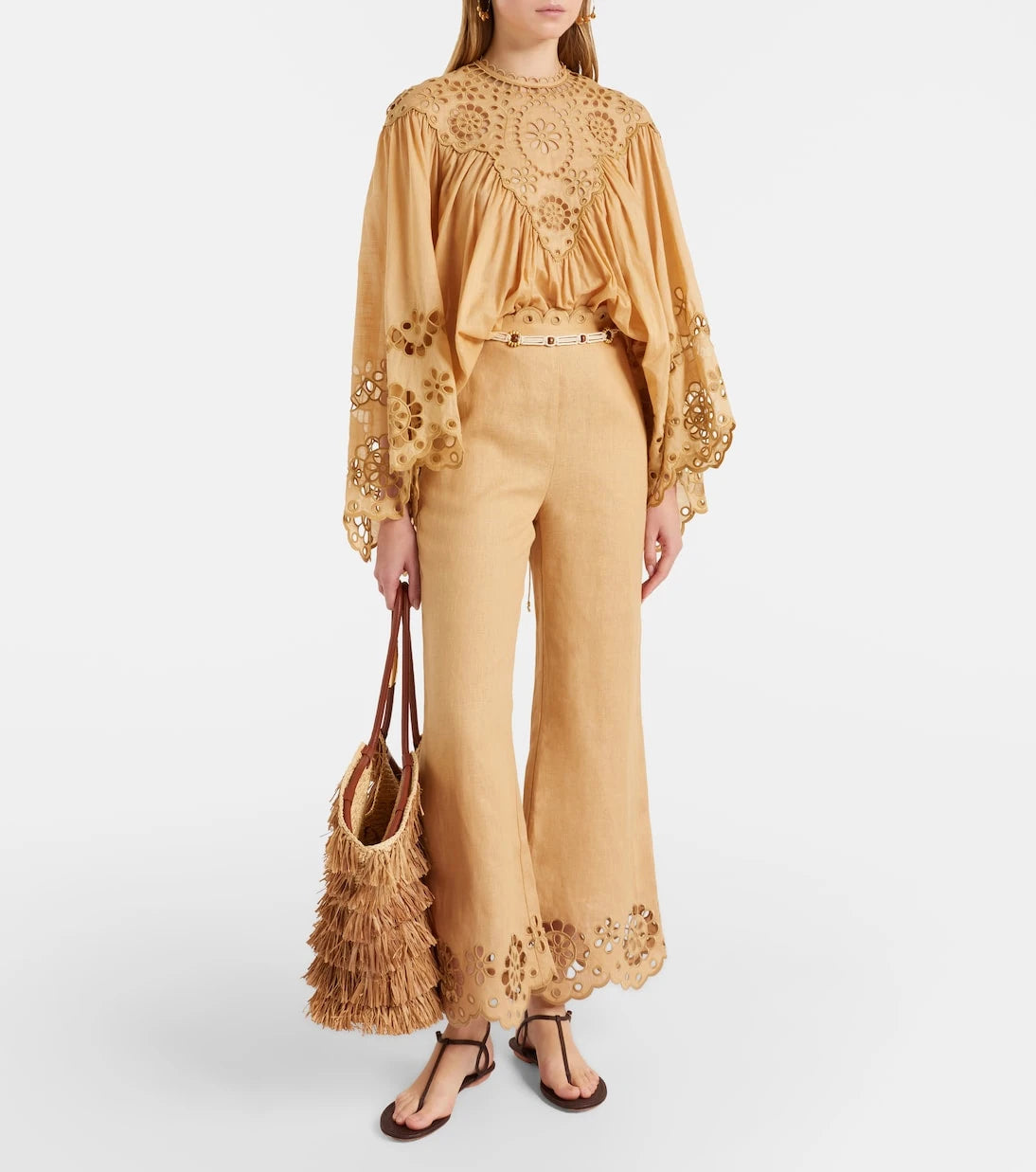 Zimmermann - Awaken broderie anglaise cotton blouse