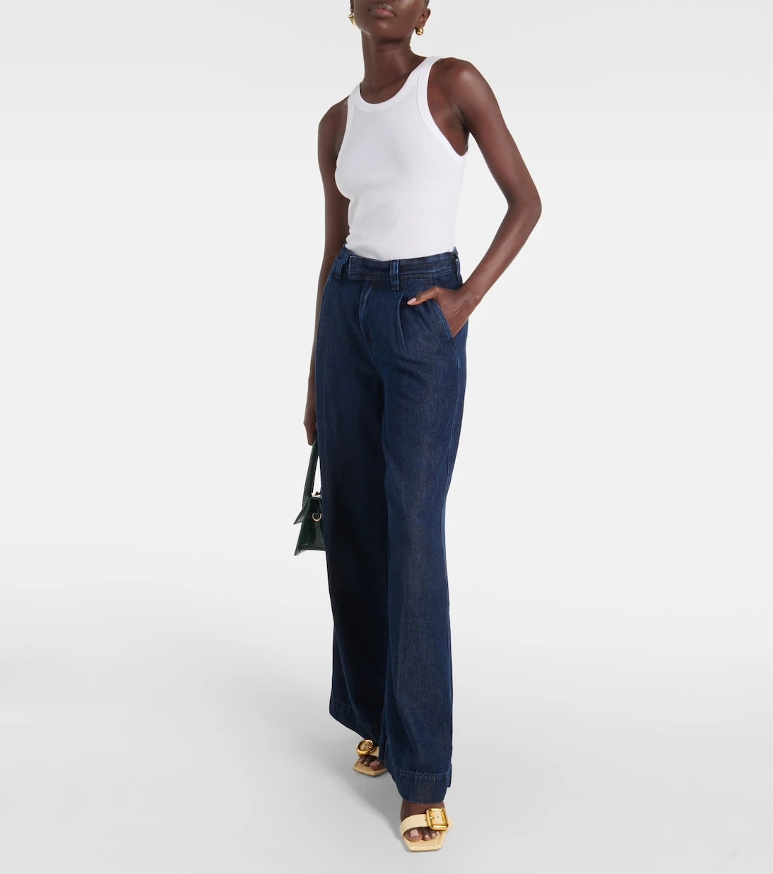 7 For All Mankind - High-rise wide-leg jeans