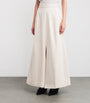 Palmer//Harding Ivory Denim Resilient A-Line Maxi Skirt