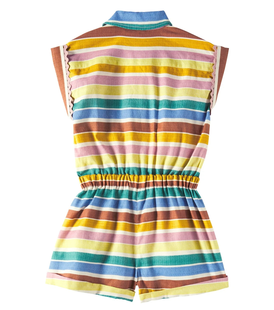 Zimmermann Kids - Everley striped cotton playsuit