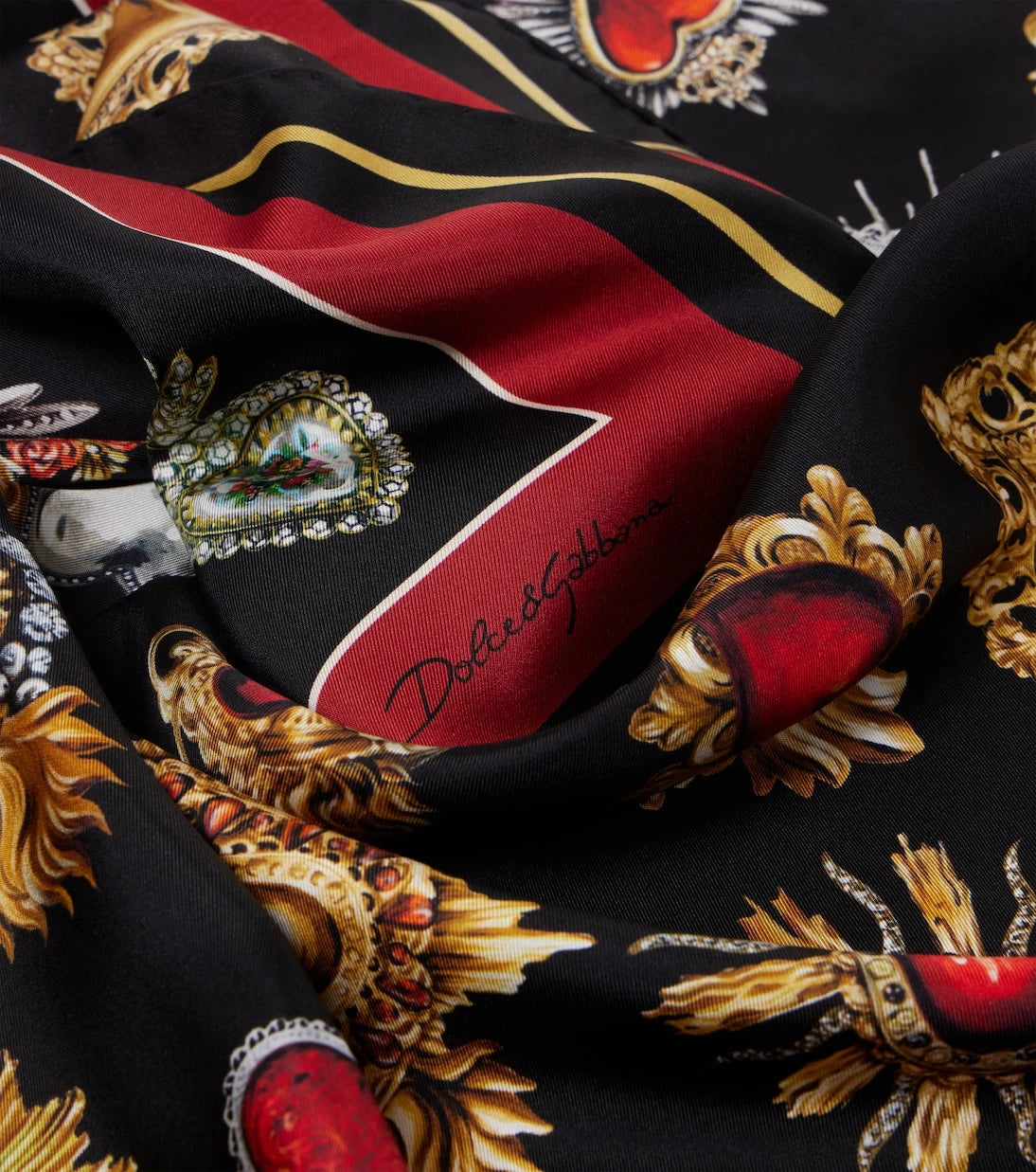 Dolce&Gabbana - Printed silk twill scarf