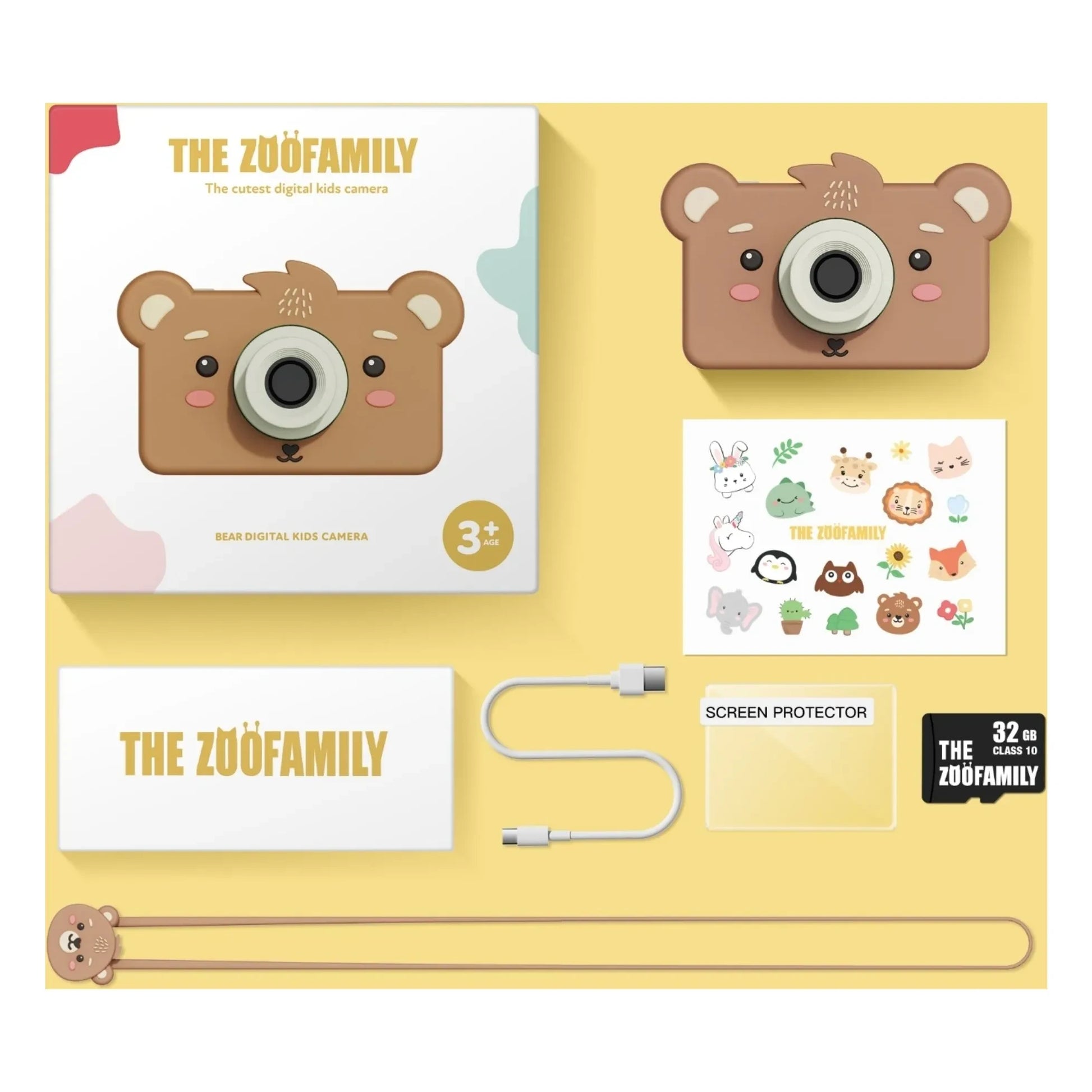 The Zoofamily - Camera Zoo friends - Teddy Bear