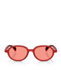 Moncler Red Injected Caprice ME8006 Sunglasses