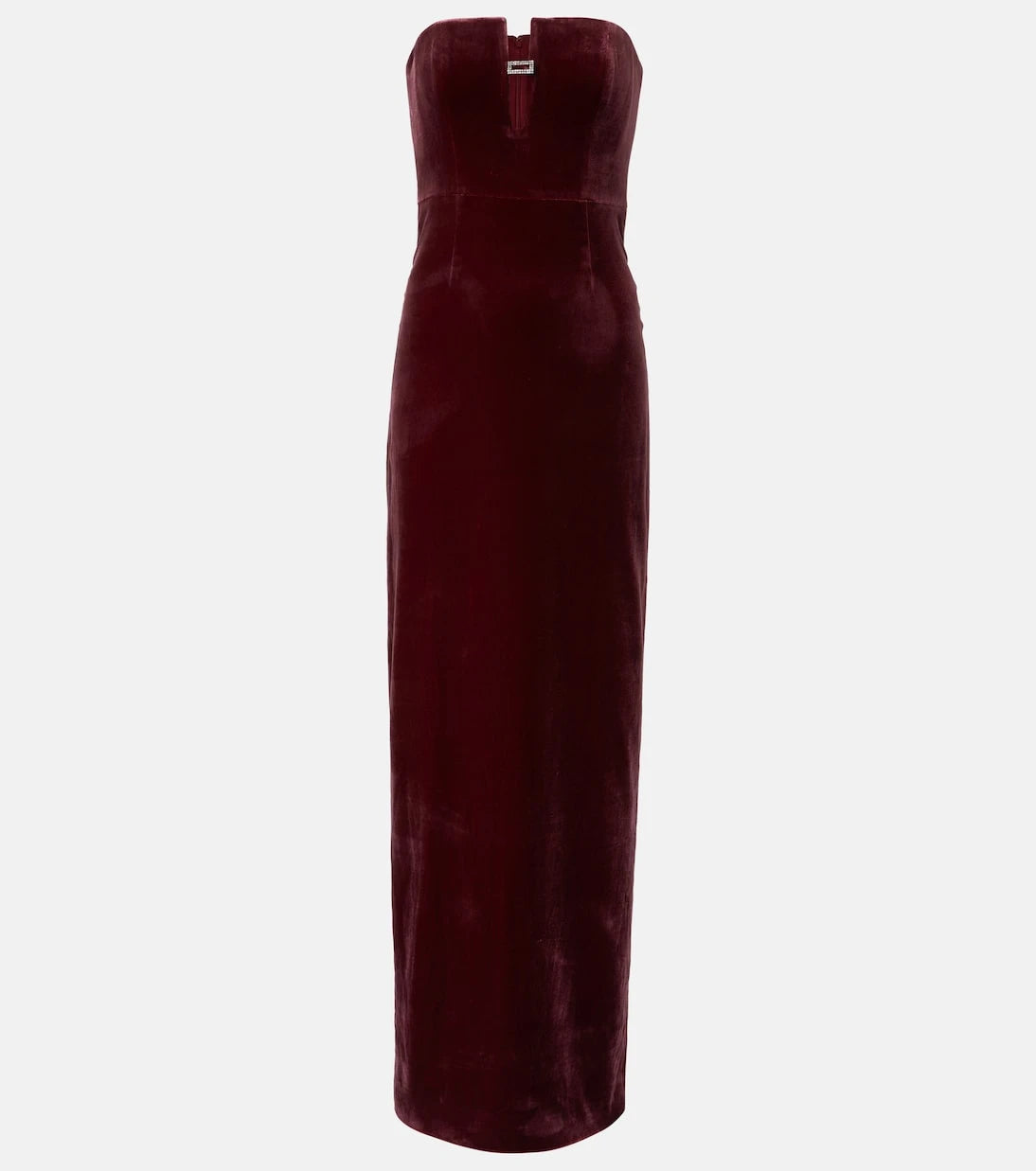 Roland Mouret - Embellished velvet bustier gown