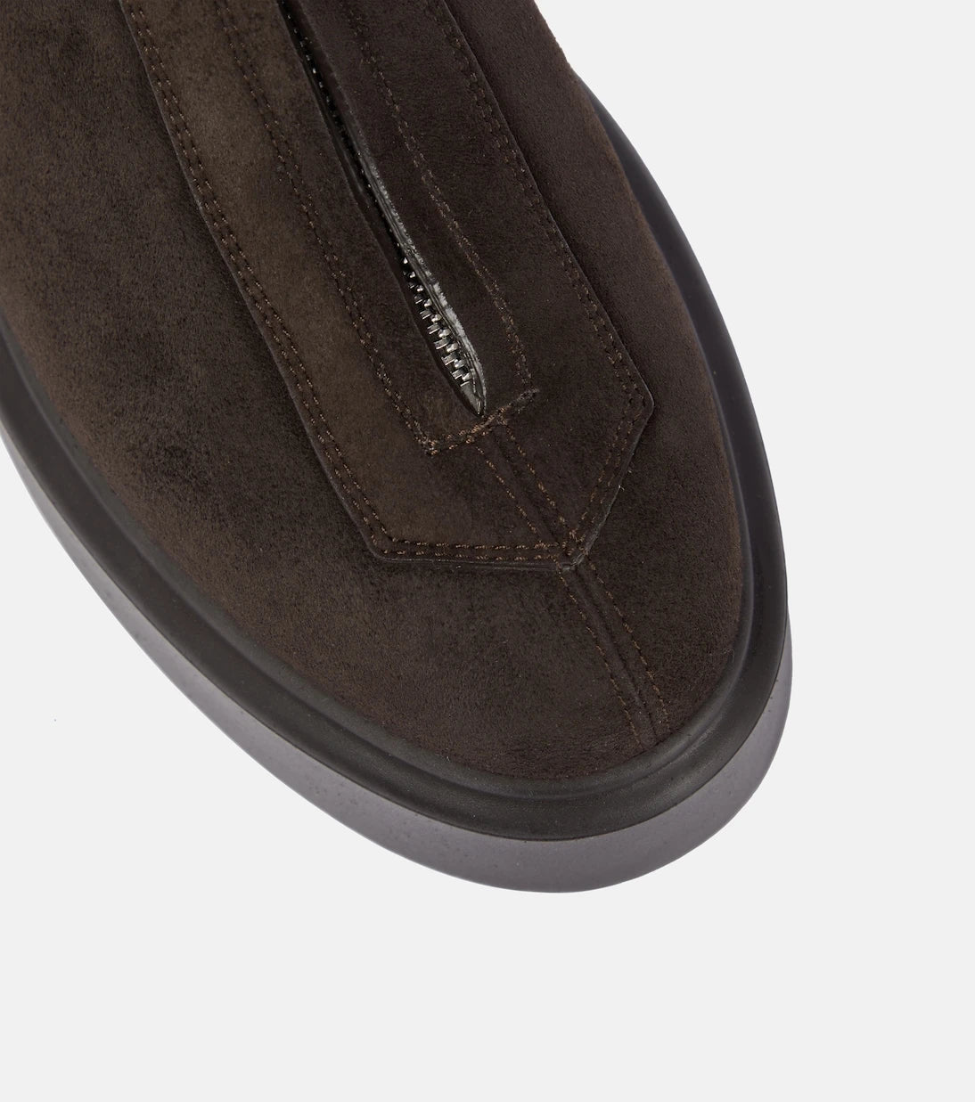 The Row - Zipped Boot 1 suede ankle boots