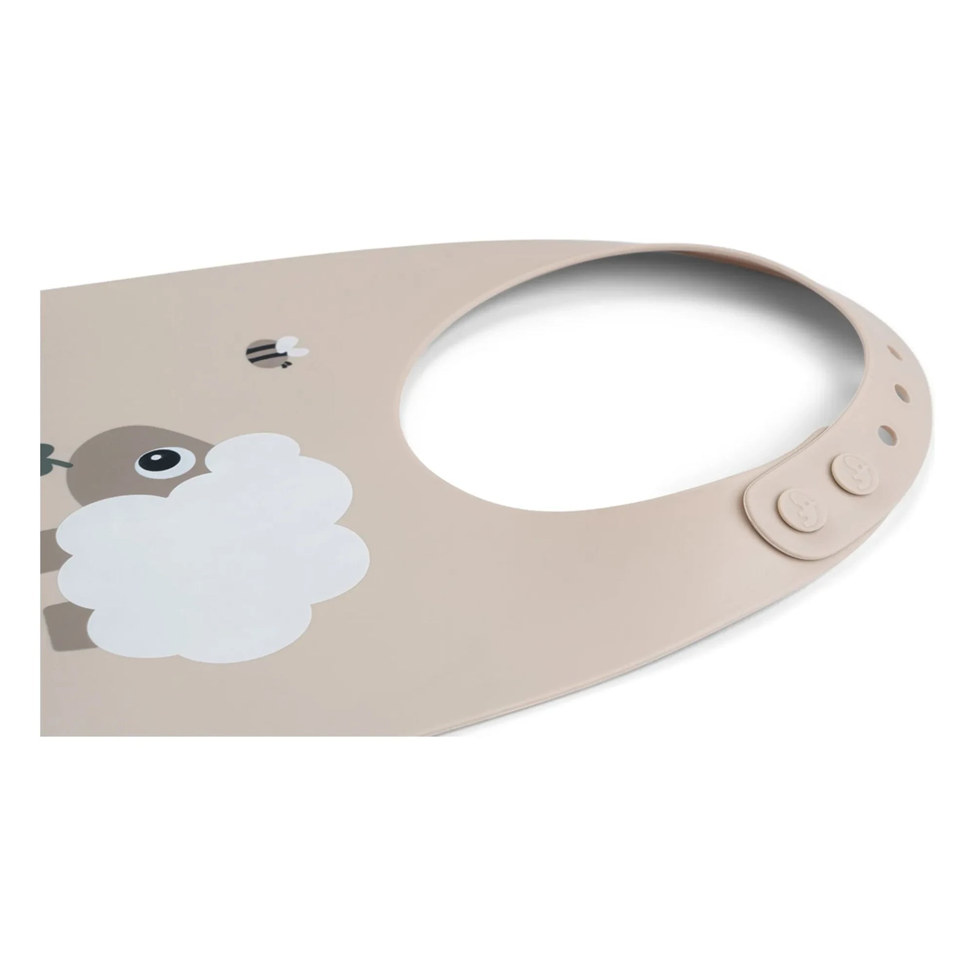Done by deer - Sheepy silicone bib | Sand