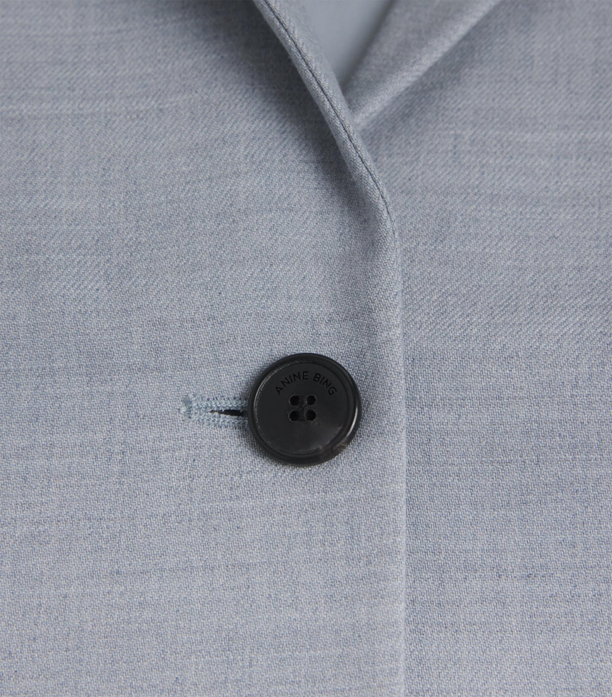 ANINE BING Blue Quinn Single-Breasted Blazer